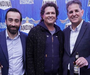 Carlos Vives en la presentación de Cerveza ´Andina´