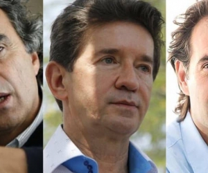 Sergio Fajardo, Luis Pérez y Federico Gutiérrez.