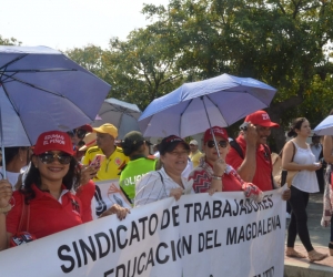 Esta fue la primera marcha del año de los educadores. 