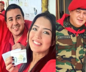Diosdado Cabello y sus hijos Tito y Daniella
