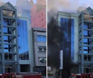 Hombre se lanza de edificio en México