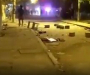 Los desórdenes se presentaron cerca de la 1:00 a.m.