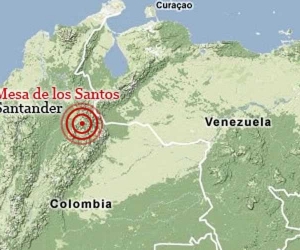 Sismo en el municipio de Los Santos, en Santander