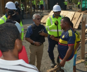 Operativo de desalojo en el sector Bureche.