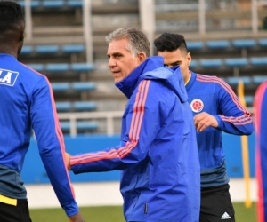 Carlos Queiroz, dirigiendo a la selección Colombia.