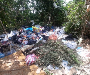 Basurero en el que se ha convertido un predio de la Quinta de San Pedro Alejandrino