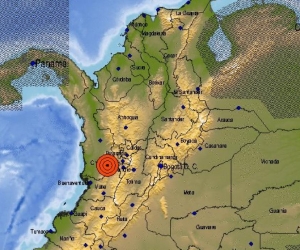 El temblor fue sentido en el centro del país. 