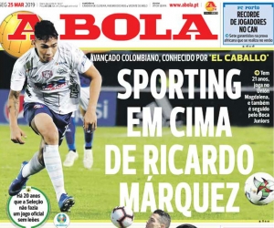 Portada 25 de marzo del diario deportivo 'A Bola'