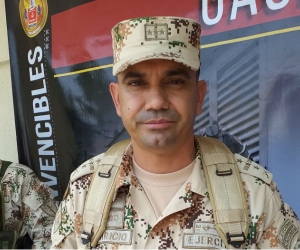 El coronel Juan Carlos Aparicio, Comandante de la Segunda Brigada del Ejército Nacional.