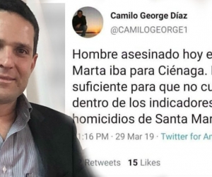 El secretario de Seguridad denunció en su Twitter el montaje del que fue víctima.