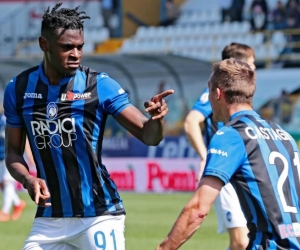 Duvan Zapata celebra el gol. 