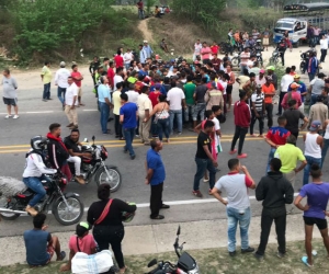 Habitantes de Santa Rosalía protestaban por la falta de agua.