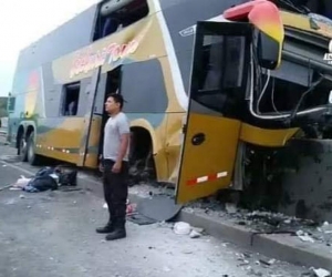 Las personas accidentadas tenían la intención de participar este viernes en el último adiós a Alan García.