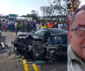 Miguel Sierra Rolong, de 62 años, murió en el accidente.