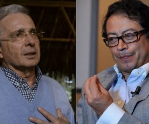 Álvaro Uribe y Gustavo Petro.