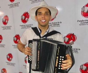 Jose Sastoque, finalista en la categoría aficionado de la versión 52 del Festival Vallenato.