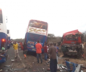 Accidente múltiple en Rioacha