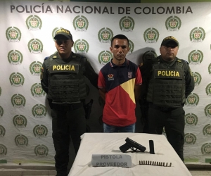 Douglas Antonio Ramírez Ramírez, capturado por porte ilegal de arma