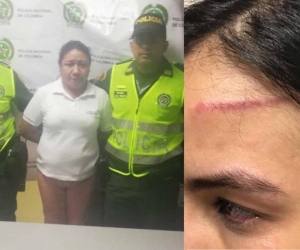 Olga Monterrosa Morales, capturada por lesiones personales.  