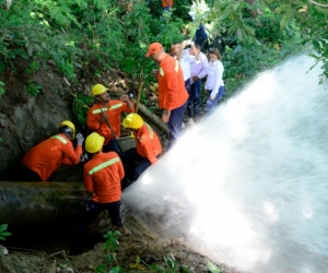 Fuga de agua en tubería