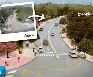 Avenida del Río antes y después 