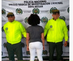 La capturada fue identificada como Marisodelis Martínez Gamarra, natural de Cartagena.