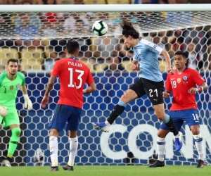 El delantero de la 'celeste' marcó el gol que le dio el liderato del Grupo C a su selección.