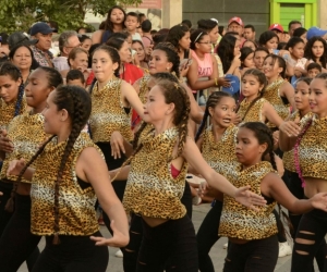 Desfile folclórico en el año 2017.