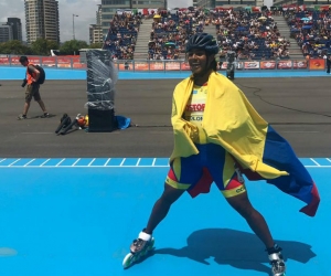 La samaria conquistó la octava presea para el patinaje de Colombia en las justas de Barcelona. 