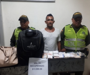 Luis Alberto Mendoza Escorcia, capturado por el delito de hurto calificado agravado.