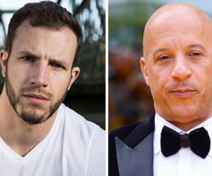 Joe Watts, doble que está en coma, y Vin Diesel, protagonista de 'Rápidos y Furiosos'.