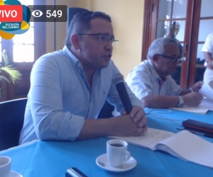 Rafael Martínez, durante el consejo de Gobierno.