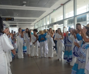 Llegada de las candidatas en el Reinado Nacional del Mar 2019