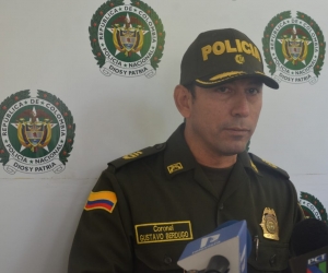 El comandante de la Policía Metropolitana de Santa Marta, coronel Gustavo Berdugo.