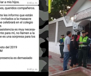 La Policía permanece en la Institución Educativa Betania Norte.