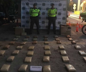 Marihuana incautada en Guachaca.