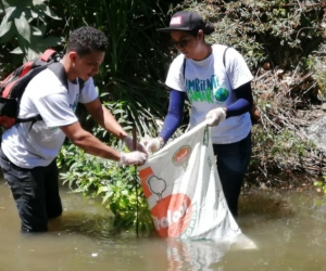 Voluntarios en recolección de residuos