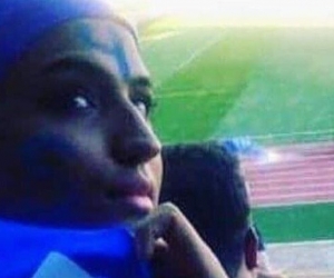 Sahar Jodayarí en un estadio