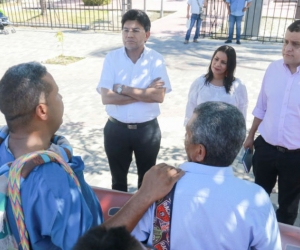 Líderes reclamantes de tierras de Sabanas de San Ángel.