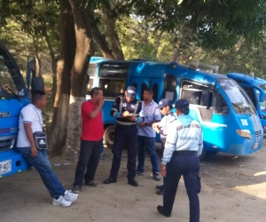 Los operativos se realizaron en el despacho de los buses. 