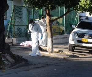Levantamiento del cadáver de Fernando Enrique Severini.