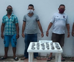 Presuntos integrantes del grupo delincuencial 'Las Brisas'.