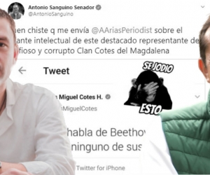 Luis Miguel Cotes le respondió al senador Antonio Sanguino.