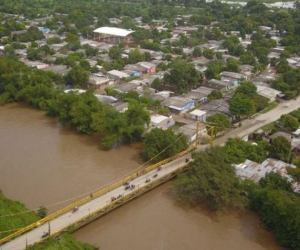 El río Fundación se desbordó y dejó a muchas familias damnificadas. 