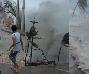 Imágenes de las afectaciones del Huracán IOTA en San Andrés.
