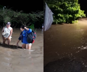 Las personas de la comunidad tuvieron que buscar donde pasar la noche