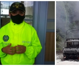 La comandante encargada del Gaula explicó cómo se dio la incineración del camión.