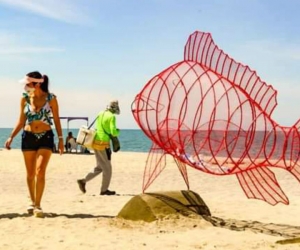 Contenedores instalados en playas de Bello Horizonte.