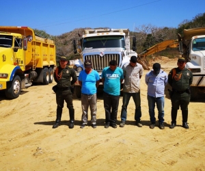 Los capturados por minería ilegal.