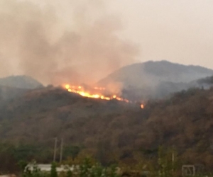 Incendio en la Sierra Nevada de Santa Marta